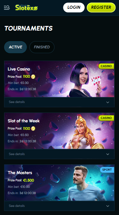 Slotexo Casino Tournaments