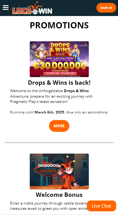 Locowin Casino Promotions