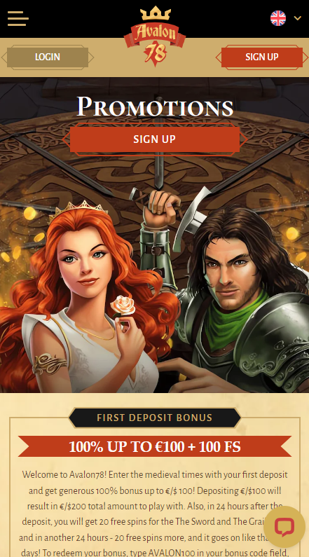 Avalon78 Casino Promotions
