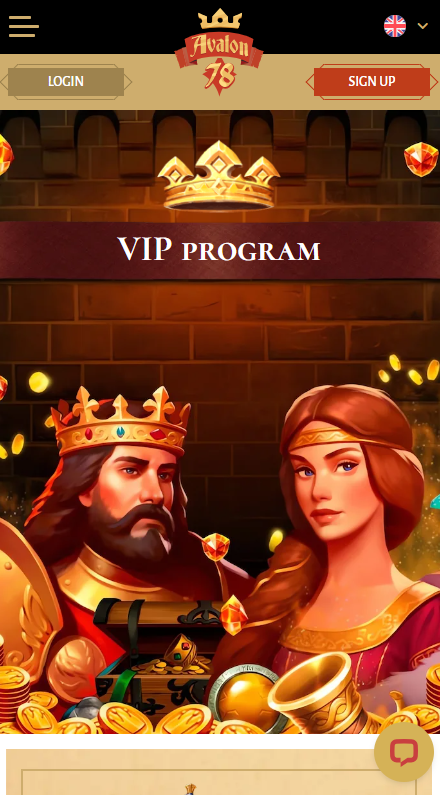Avalon78 Casino VIp program