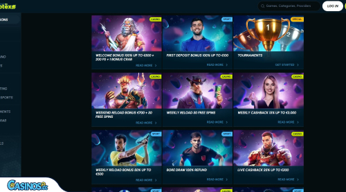 Slotexo casino Bonuses