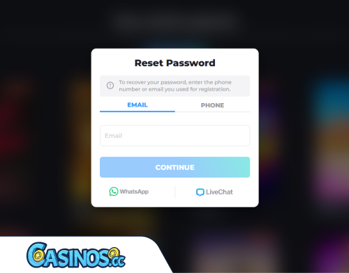 YYY Casino Problems Logging In