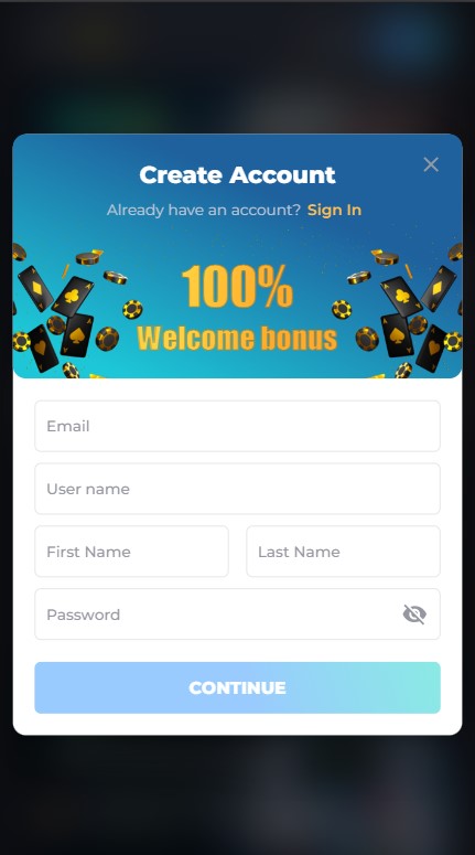 YYY Casino Sign Up