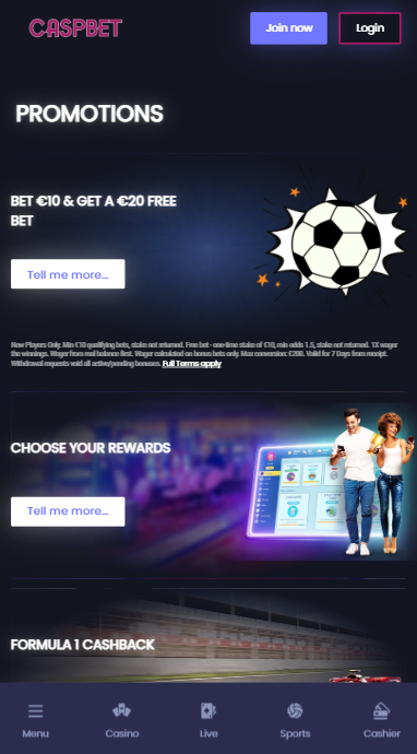 CaspBet Casino Promotions
