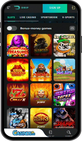 Drip Casino Mobile App