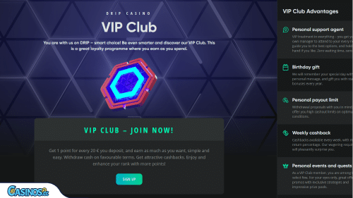 Drip Casino Vip Program