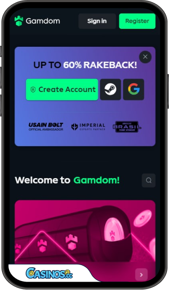 Gamdom Casino Mobile App