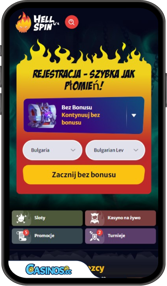 Hell Spin Kasyno mobilna aplikacja