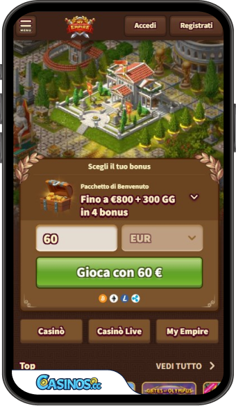 L'applicazione mobile My Empire