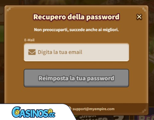 Problemi di accesso My Empire