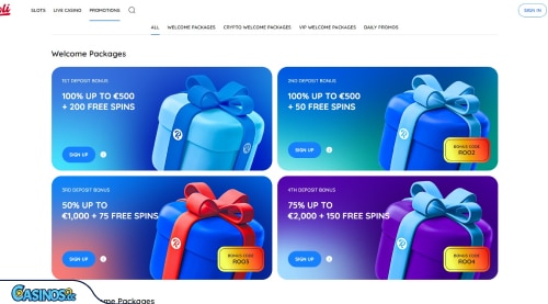 Rooli Casino Bonuses