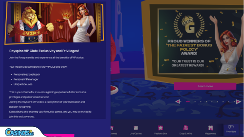 RoySpins Casino Vip Program