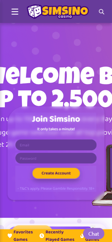 Simsino Casino Review