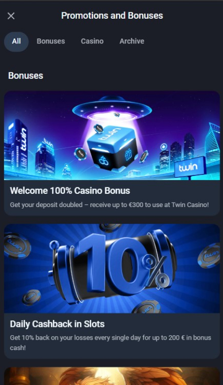 Twin Casino Promotions