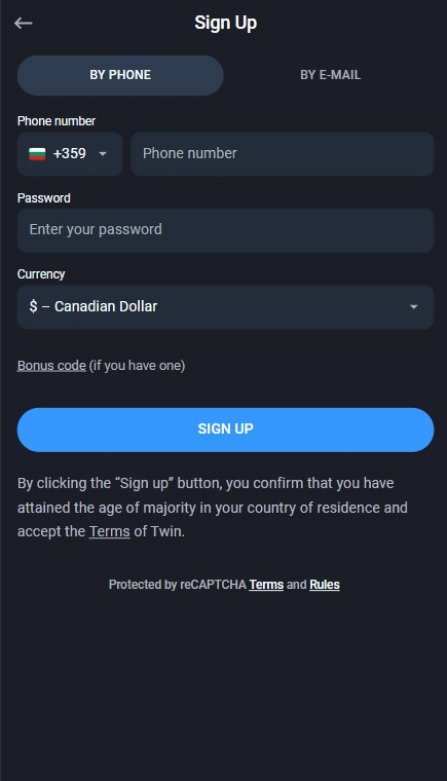 Twin Casino Sign Up