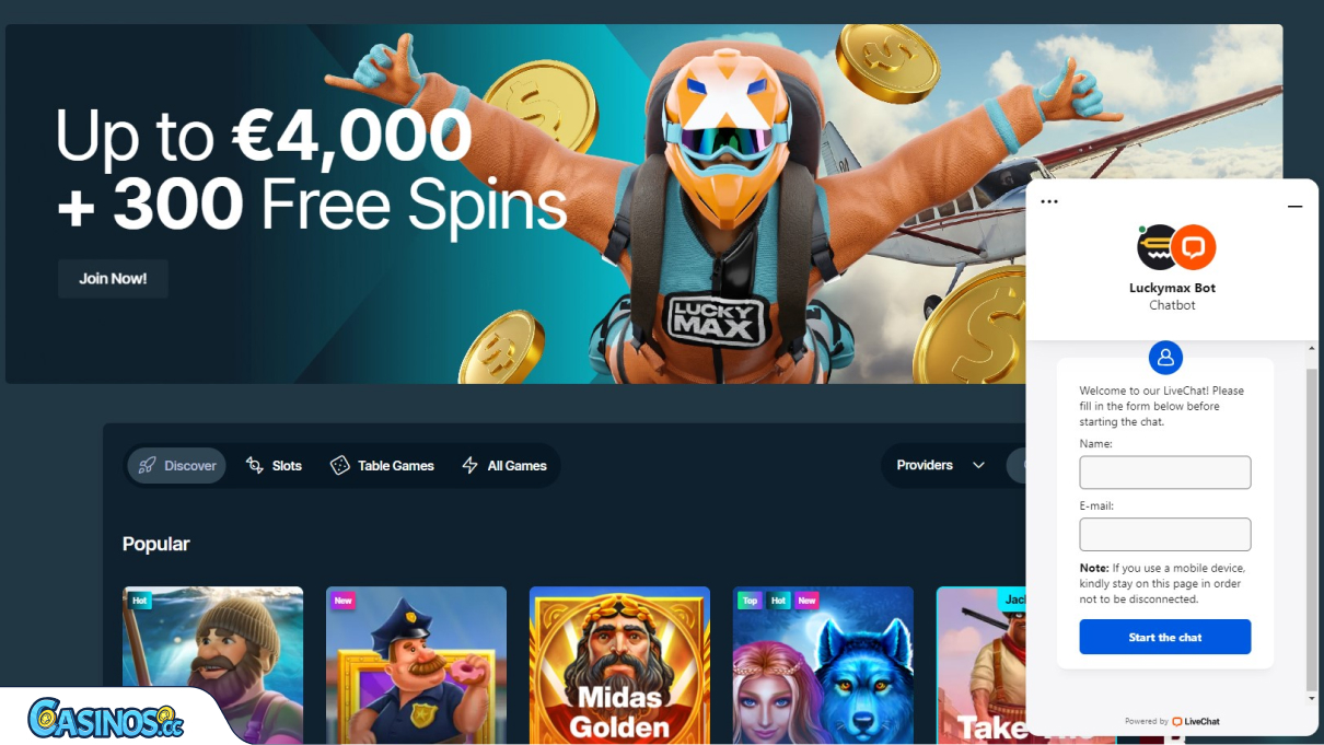Lucky Max Casino Klantenservice - Neem contact op