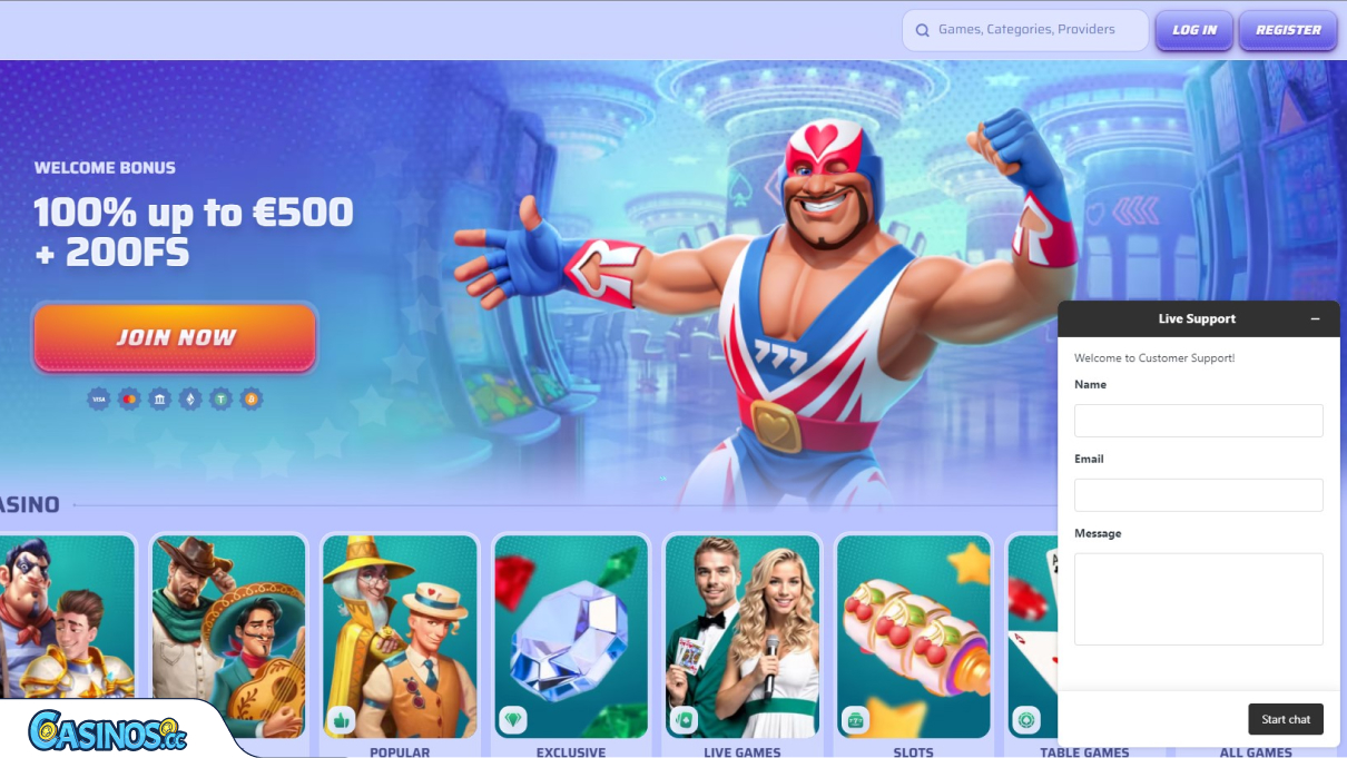 Spinrollz Casino Unterstützen