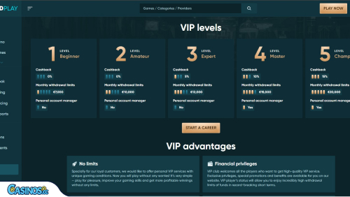 LegendPlay Casino VIP program