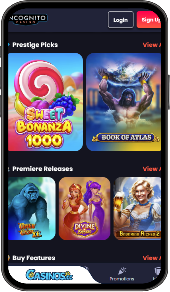 Incognito Casino Mobile App IOS Android Players Accepted