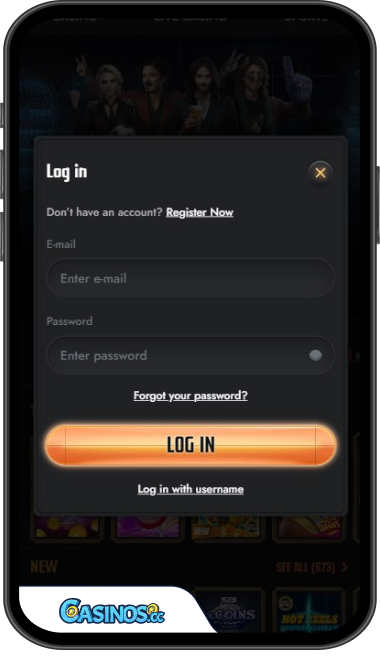 Gransino Casino Login from Mobile