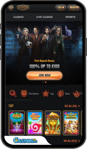 Gransino Casino Mobile App