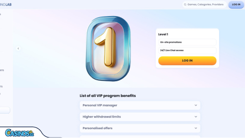 CasinoLab Casino VIP program