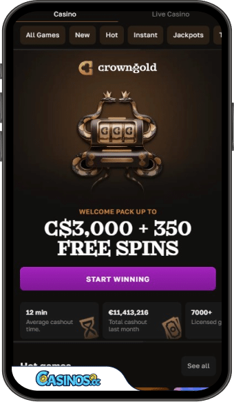 Crown Gold Casino Mobile App