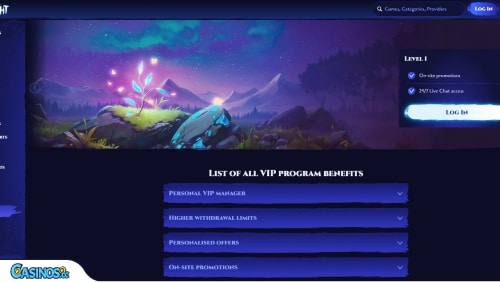 Spinight Casino VIP program