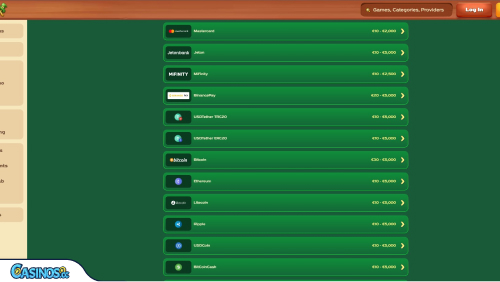 GreenLuck Casino Payments