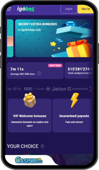 IgoBet Casino Mobile App