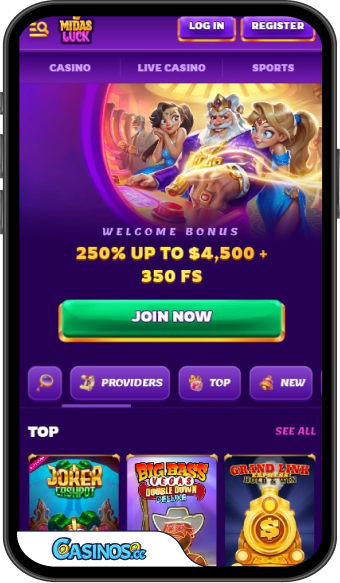MidasLuck Casino Mobile App