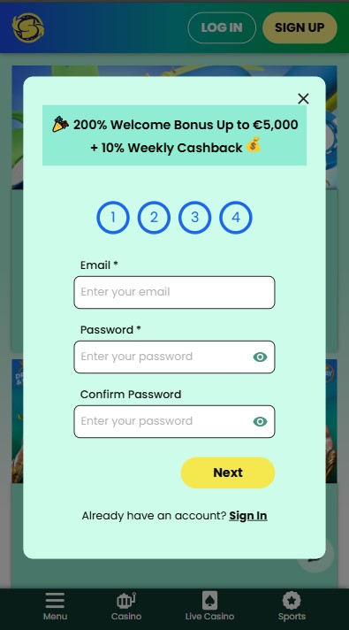 Samba Slots Casino Sign Up