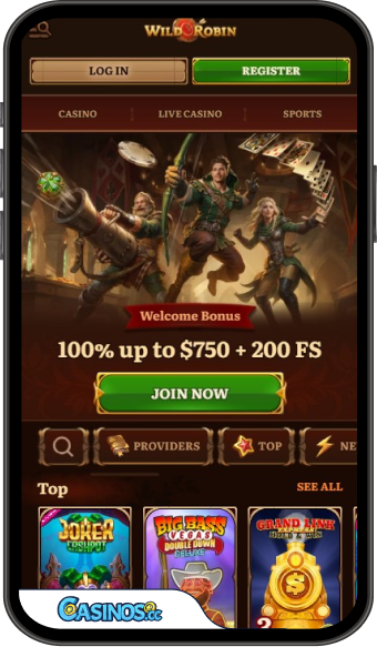 WildRobin Casino Mobile App