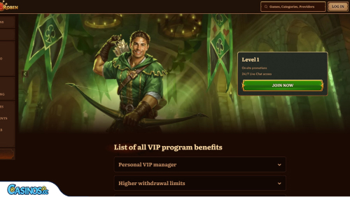 WildRobin Casino VIP program