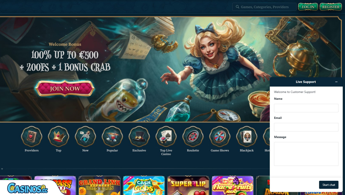 BetAlice Casino ügyfélszolgálat