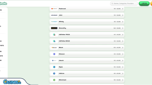 Casinolo Casino Payments