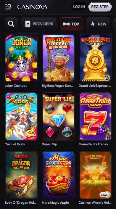 Casinova Casino Games