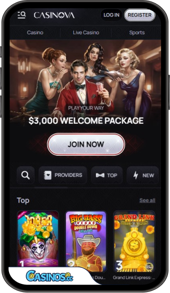 Casinova Casino Mobile App