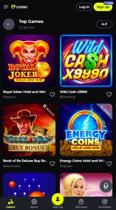 F7Casino Games