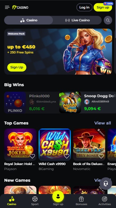 F7Casino Lobby