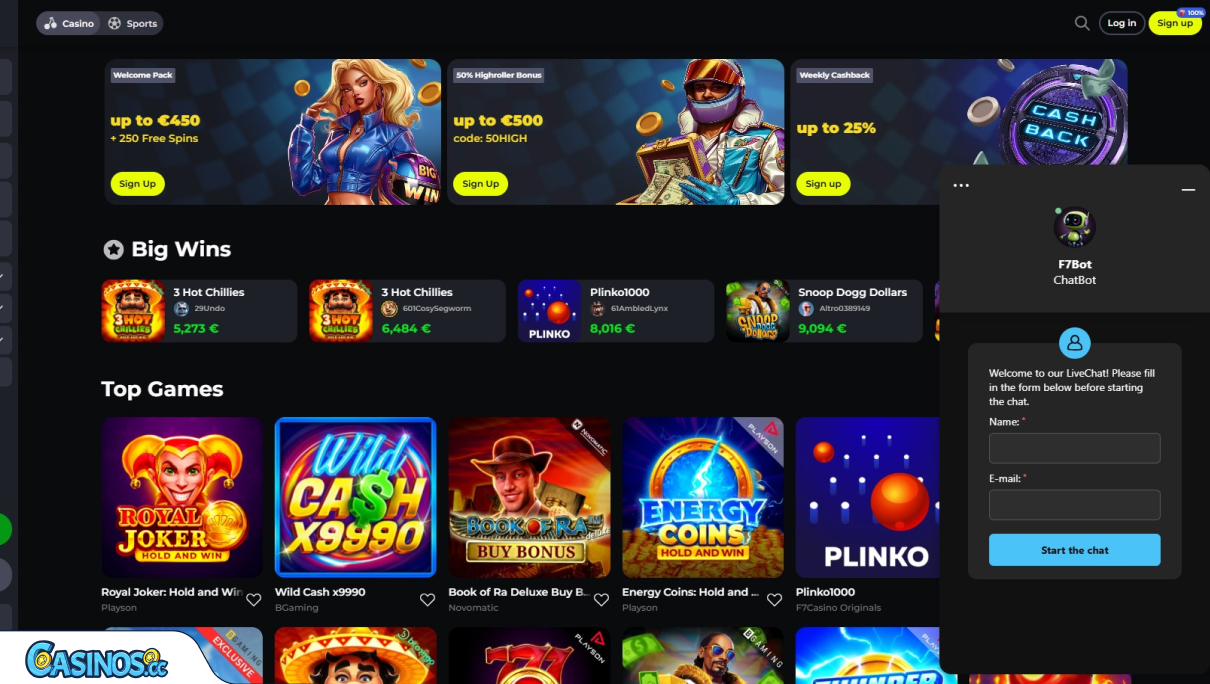 F7Casino Support