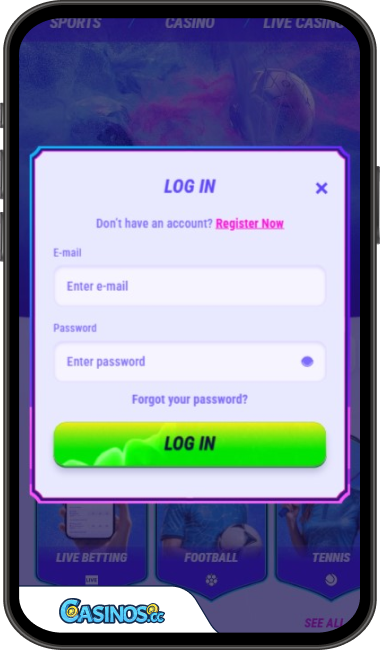 Funbet Casino Login from Mobile