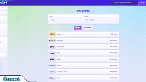 Funbet Casino Payments