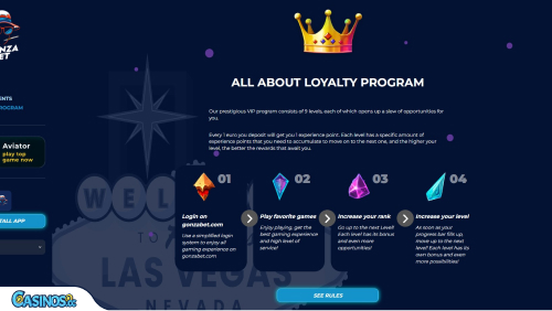 GonzaBet Casino VIP program