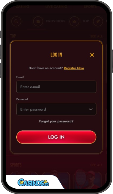Grandclub Casino Login from Mobile