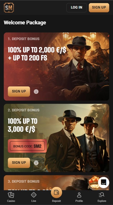 Slot Mafia Casino Bonuses