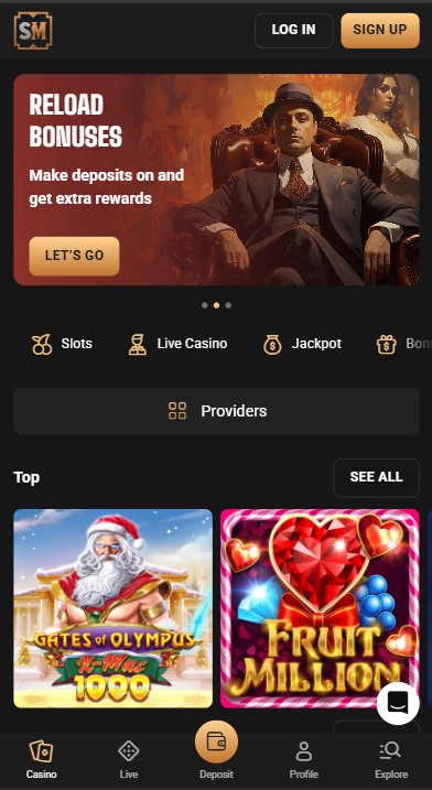 Slot Mafia Casino Lobby