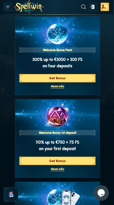 SpellWin Casino Bonuses