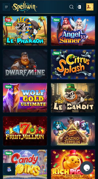 SpellWin Casino Games