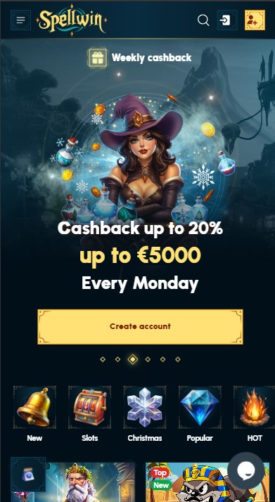 SpellWin Casino Lobby